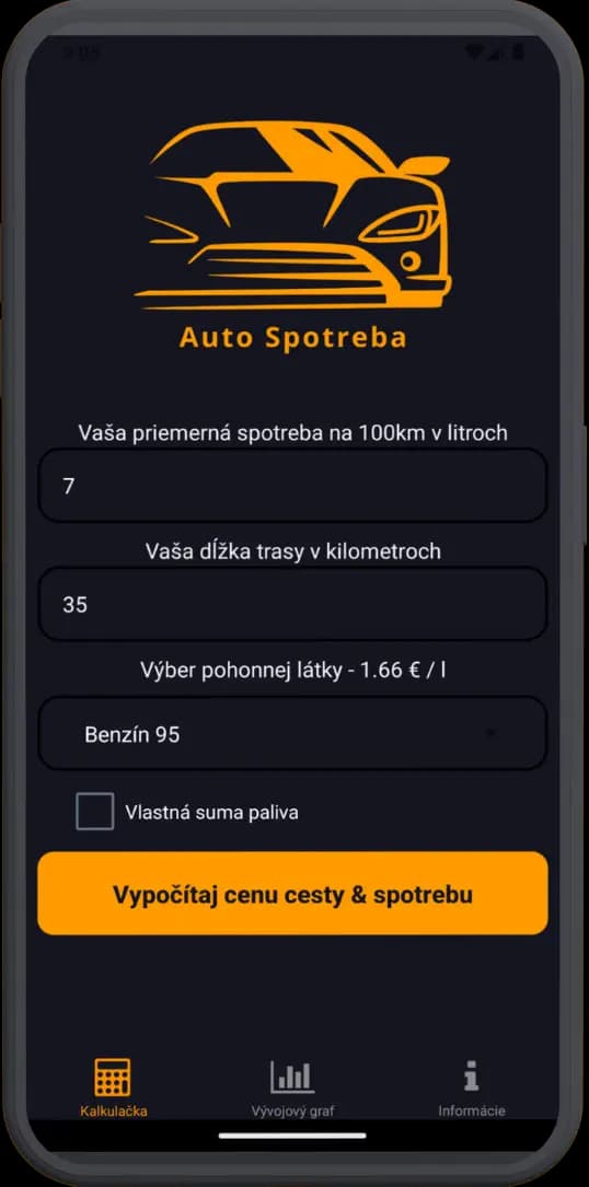 Auto spotreba project Image